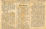 Lt D.W. Gay's War Effort - Frontpage No.119 Fragment 