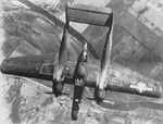Northrop YP-61 Black Widow from above 