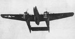 Northrop YP-61 Black Widow from below-front 