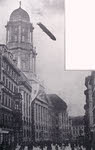 Pre-war Zeppelin over German City 
