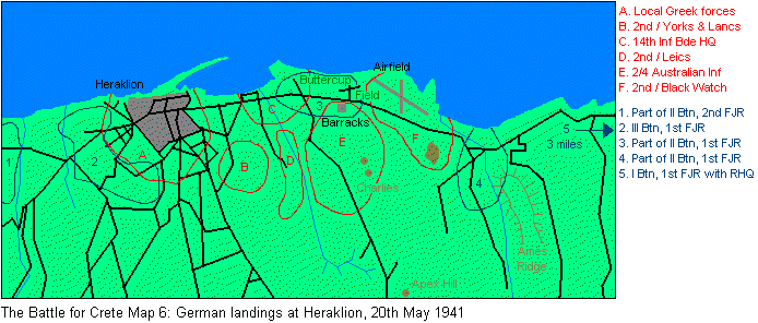 Battle of Crete: German landings at Heraklion, 20 May 1941