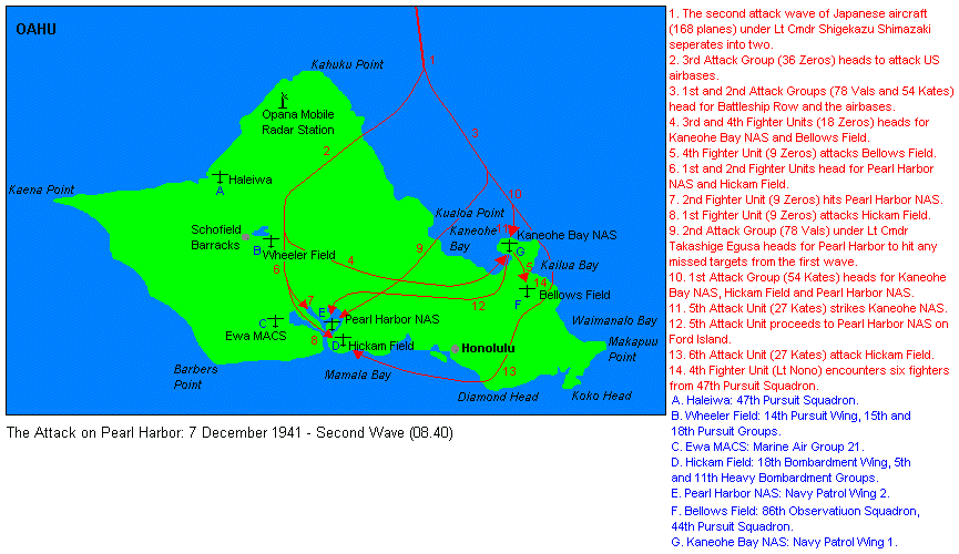 Attack on Pearl Harbor: 7 December 1941 - Second Wave (08:40) 