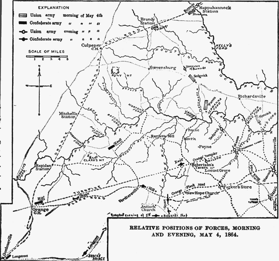 Battle of the Wilderness, 4 May 1864