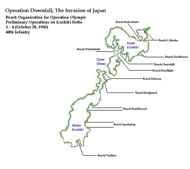 Operation Downfall: Beaches for Operation Olympic