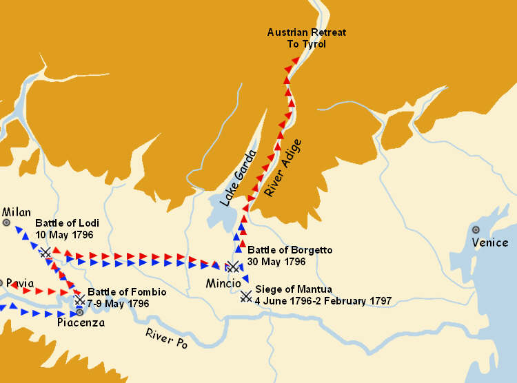 Napoleon's crossing of the Po, 1796 