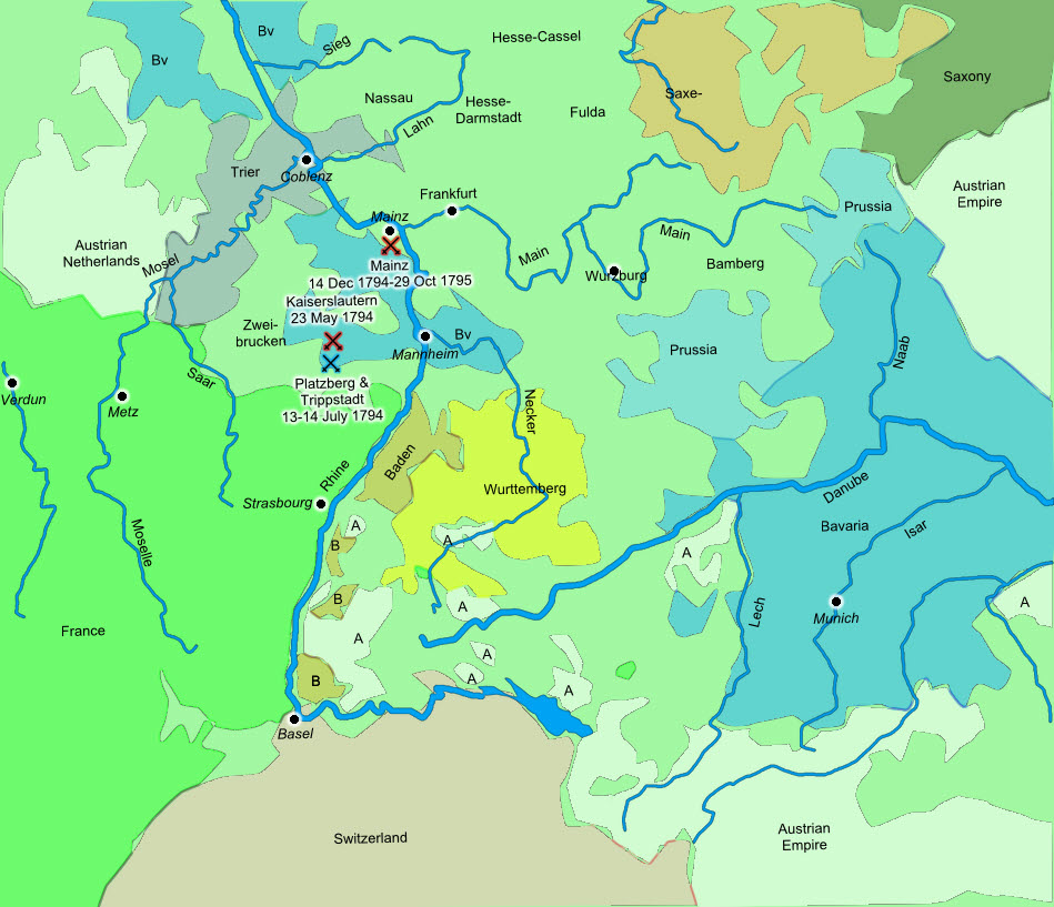 War of the First Coalition - Rhine Front 1793 