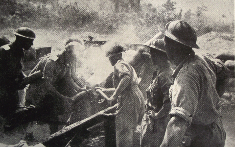 25-pounder at fourth battle of Cassino  