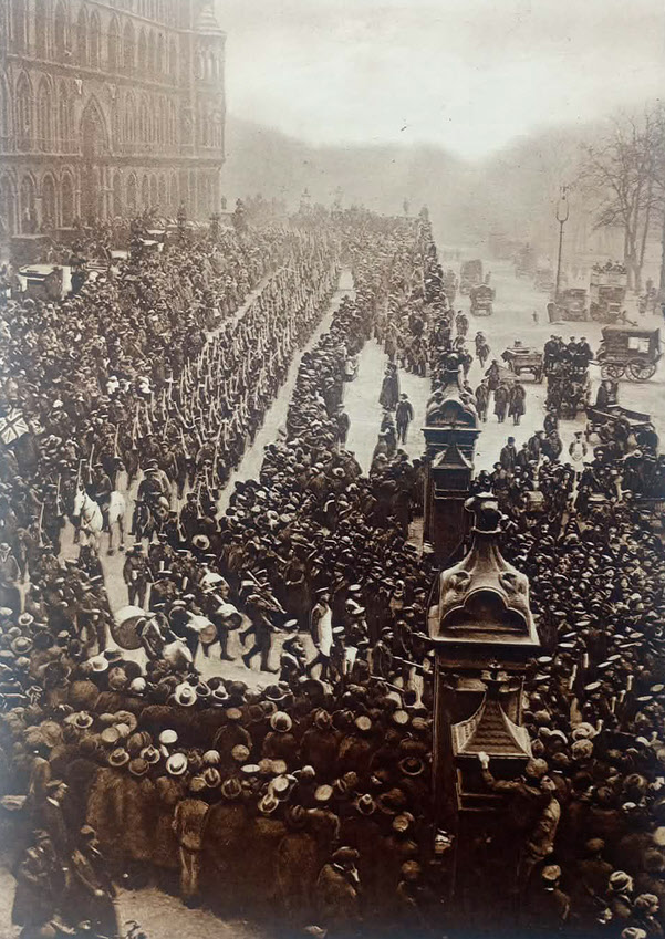 2nd Grenadier Guards, St. Pancras Station, 25 February 1919 