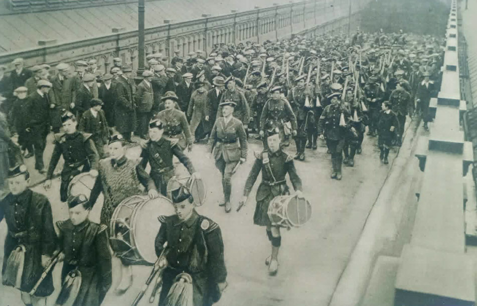 4th Royal Scots return to Edinburgh, c.1919 