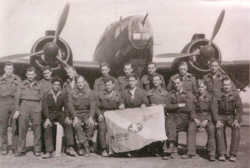 Lockheed Hudson of No.500 Squadron on return from Corsica 
