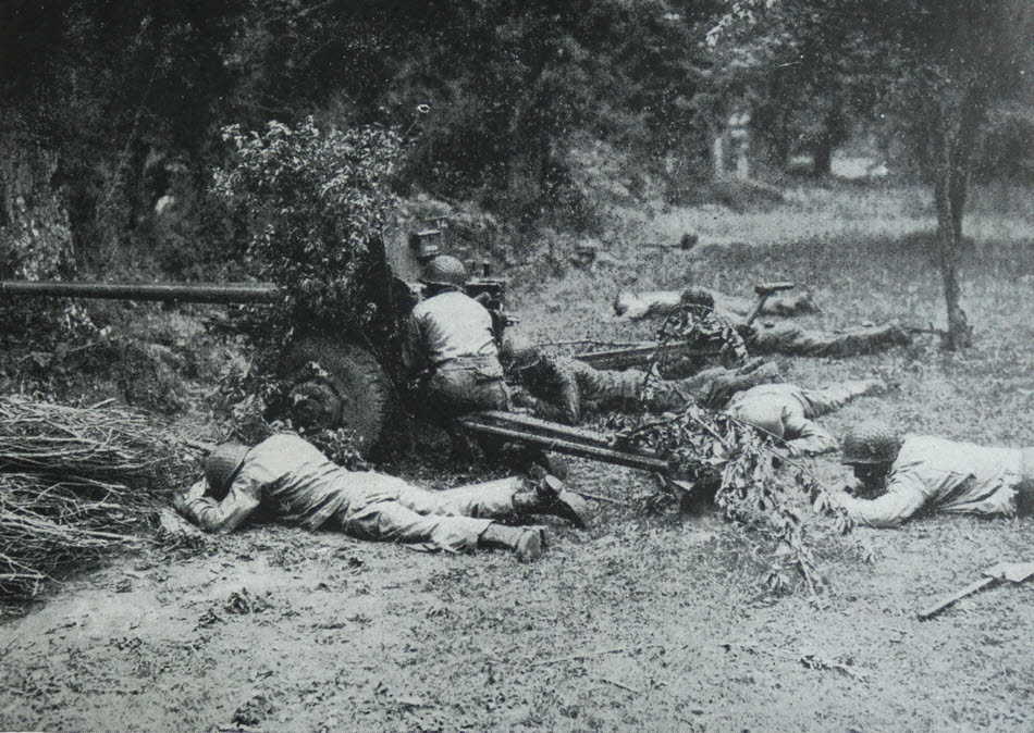 57mm M1 Anti-tank gun, Normandy 