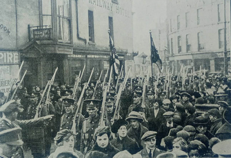 6th Welsh march through Christchurch, November 1918 