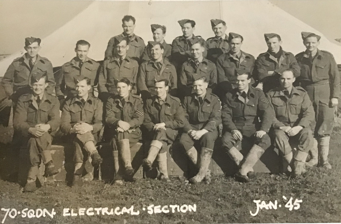 Electrical Section, No.70 Squadron, January 1945