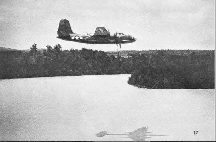 Douglas A-20C casting a shadow 