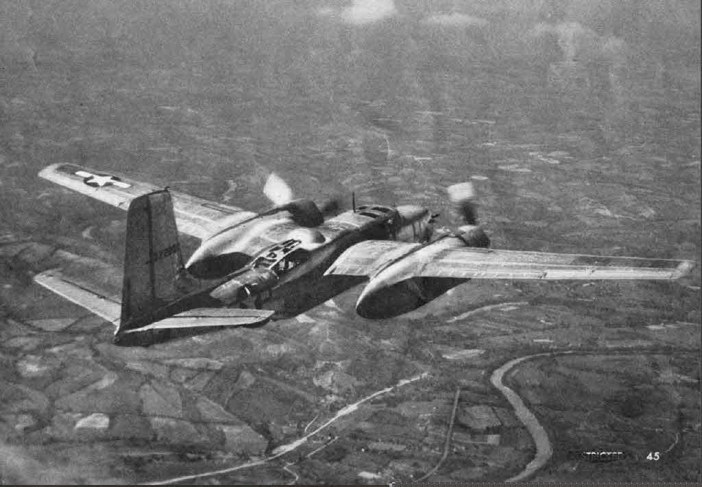 Douglas A-26 Invader from above and behind 