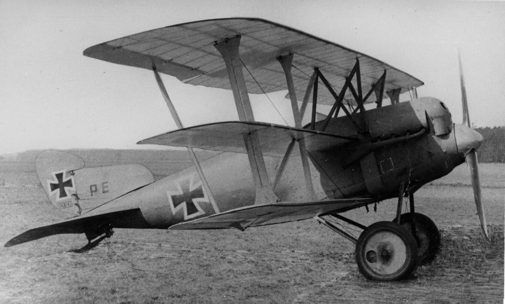 A.E.G. PE Triplane from the right 
