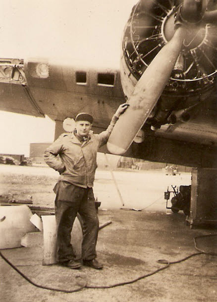 B-17 undergoing Wing Repairs