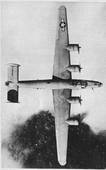 Consolidated B-24D Liberator from Above 