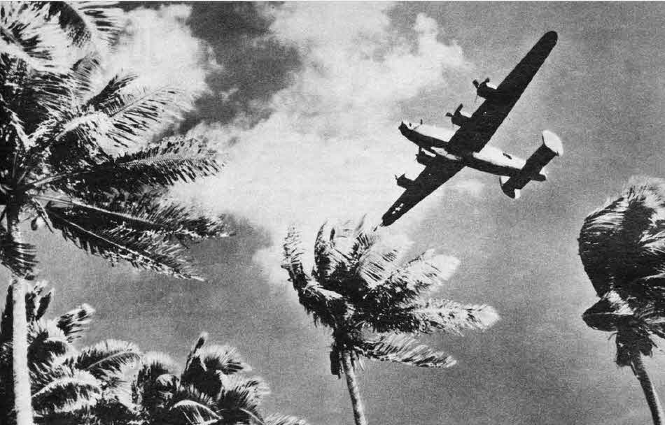 Consolidated B-24H or J from below 