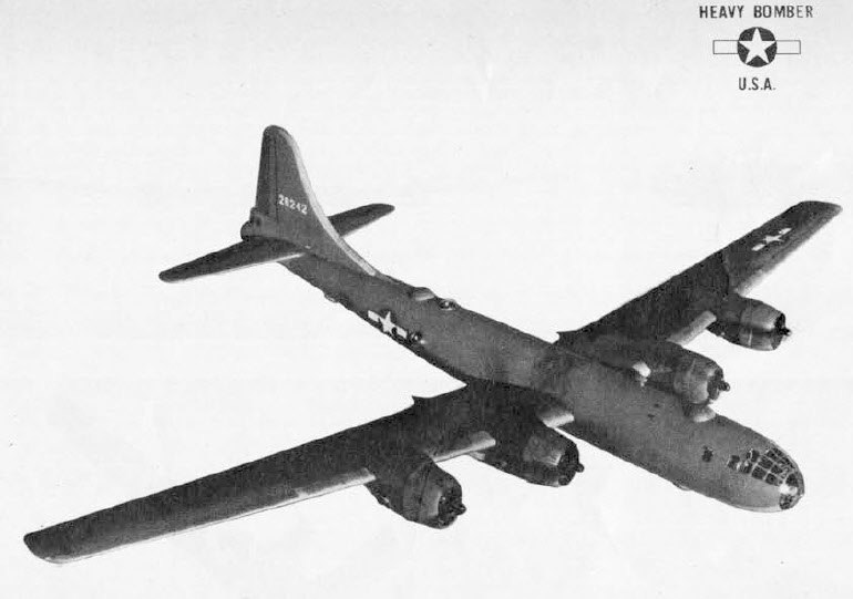 Boeing B-29 Superfortress form Above 