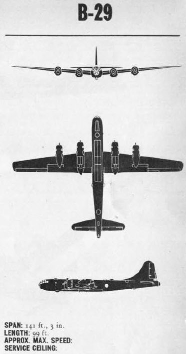 Plans of Boeing B-29 Superfortress 
