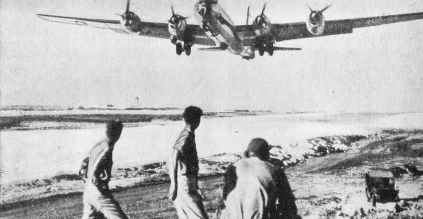 Boeing B-29 Superfortress taking off