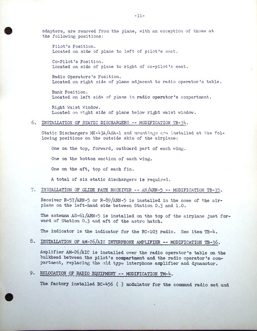 C-109 Modification Manual - p.11 Radio Modifications