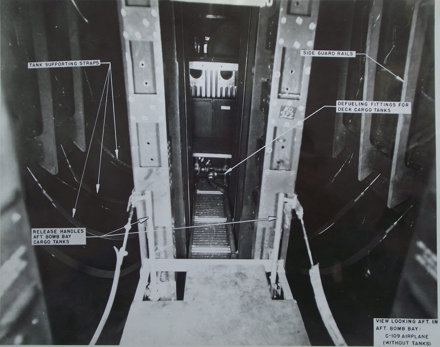 C-109 Modification Manual - p.27 View aft into Aft Bomb Bay, C-109 