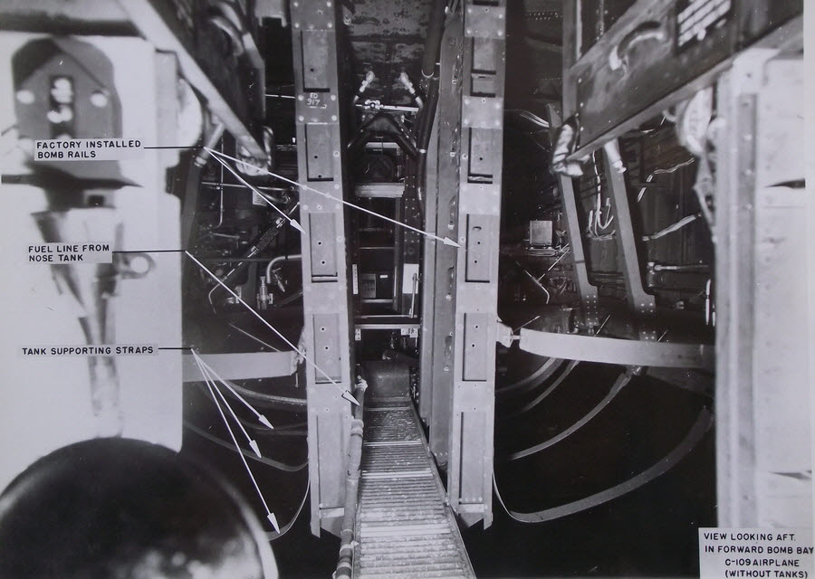C-109 Modification Manual - p.28 View aft in Forward Bomb Bay, C-109 