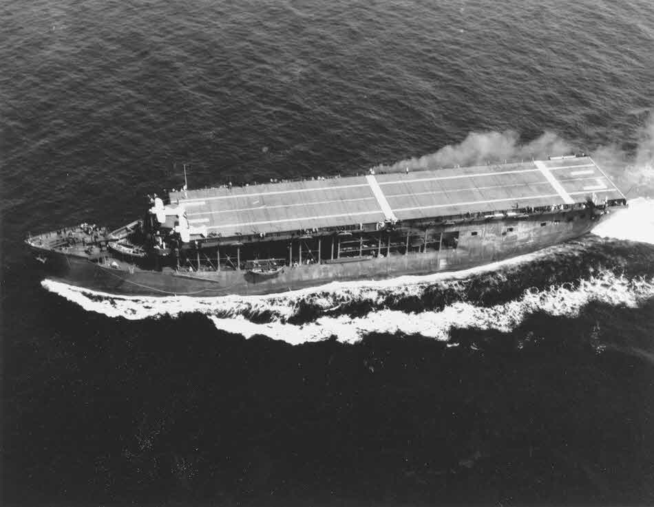 Brewster F2A Buffalo on USS Long Island (CVE-1) 