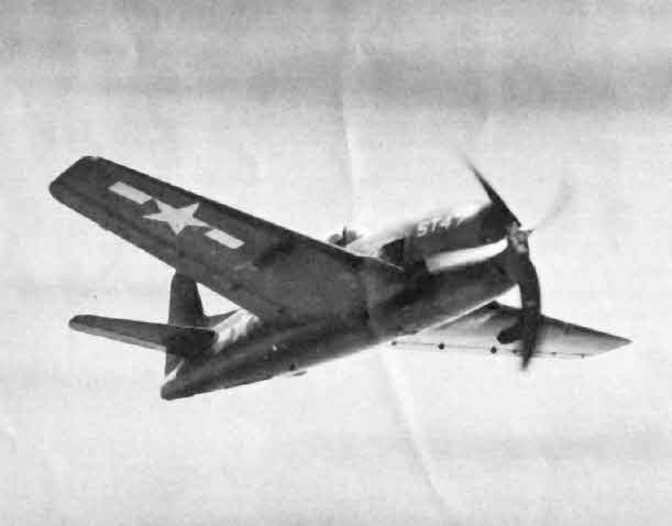 Grumman F8F Bearcat from below-right 