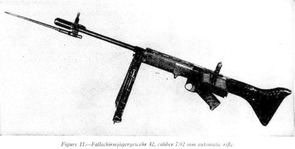 Fallschirmjagergewehr 42 from the left