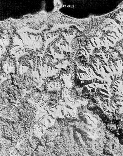 Aerial photograph of Guadalcanal.