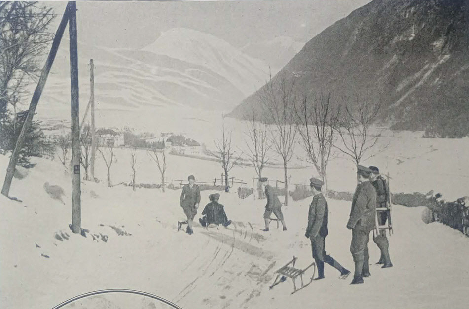 Honourable Artillery Company enjoying winter sports, Austrian Tyrol 