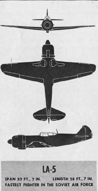 Plans of Lavochkin La-5