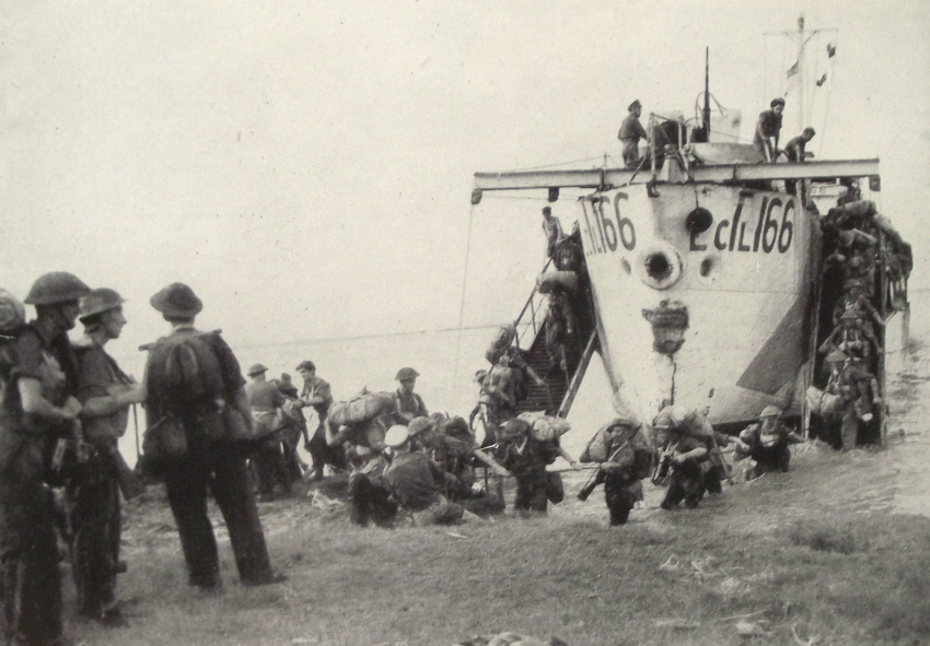 Landing Craft Infantry (Large) 166 at Rangoon