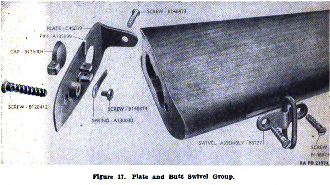 Plate and Butt Swivel Group, M1903 Springfield Rifle