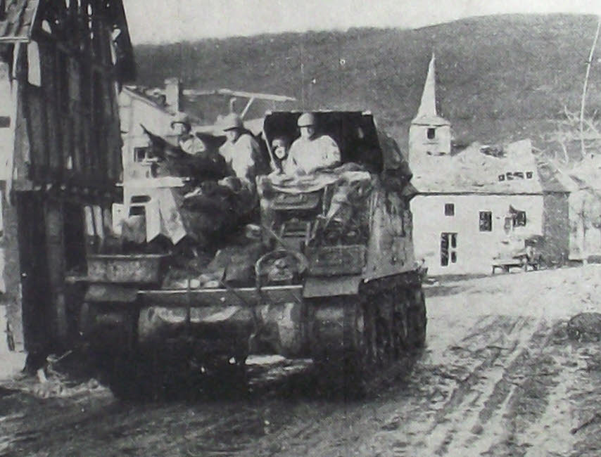 Close-up of M7B1 105mm Howitzer Motor Carriage 'Priest' at Heimbach 