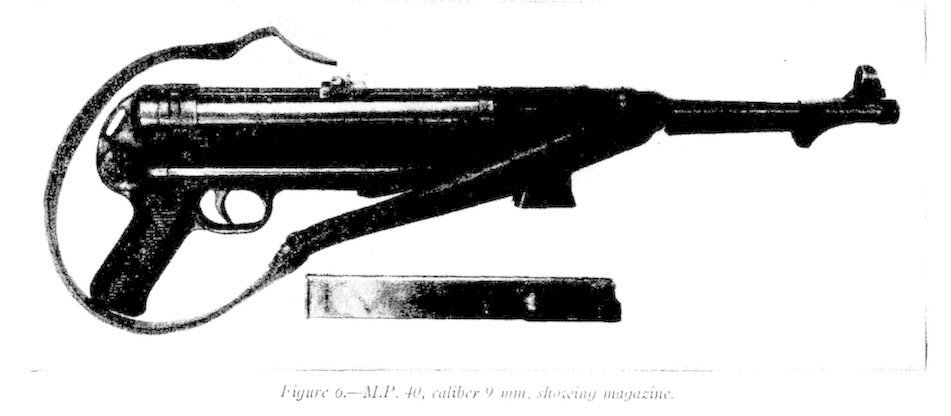 Maschinenpistole 40 from the right 