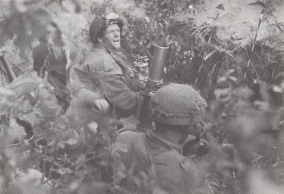 Allied tanks reach one of the bridges