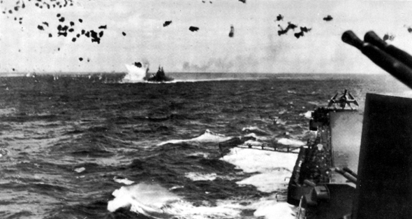 Unloading supplies on Guadalcanal