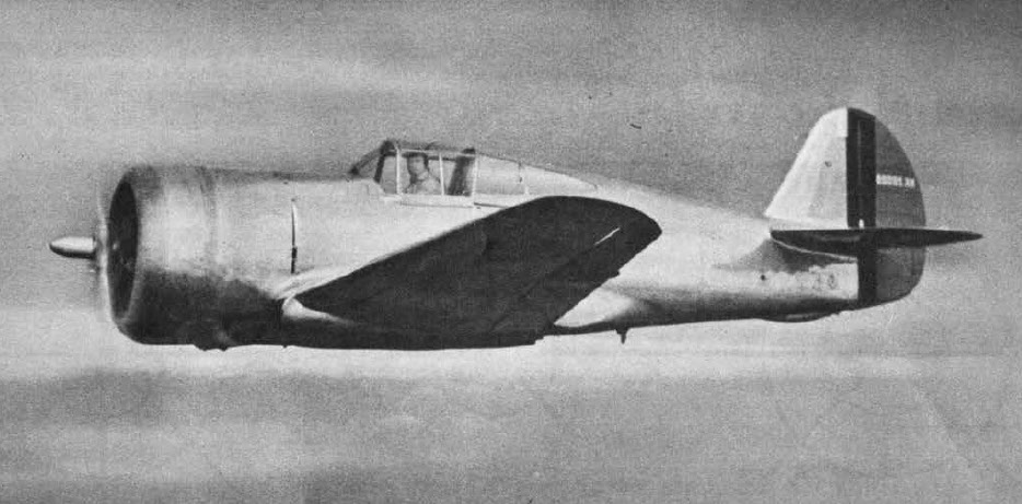 Curtiss P-36 from the Left 