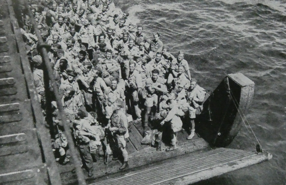 RAF Ground Crew on ferry before Dragoon 