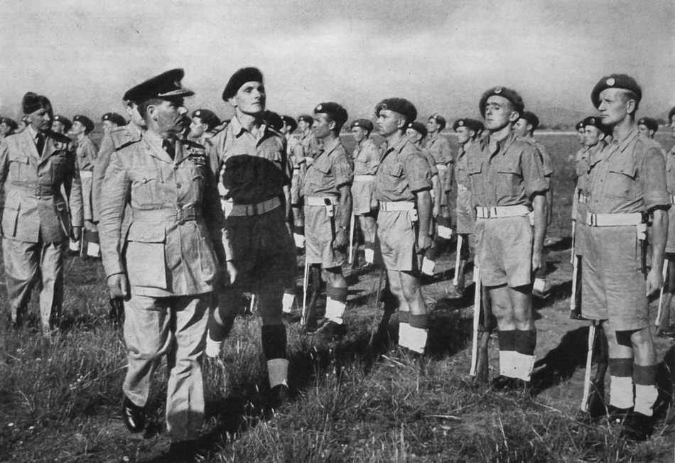 Air Marshal Sir Guy Garrod inspecting the RAF Squadron, Udine 