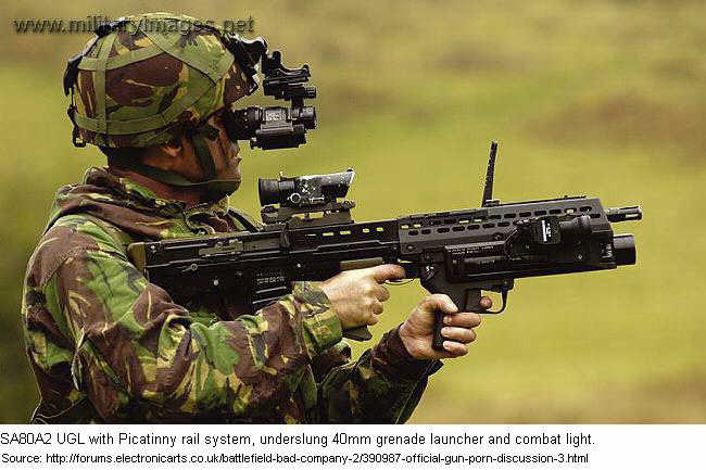 SA80A2 UGL with Picatinny rail system