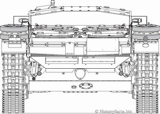 Rear plan of StuG III AusF E, 1942 