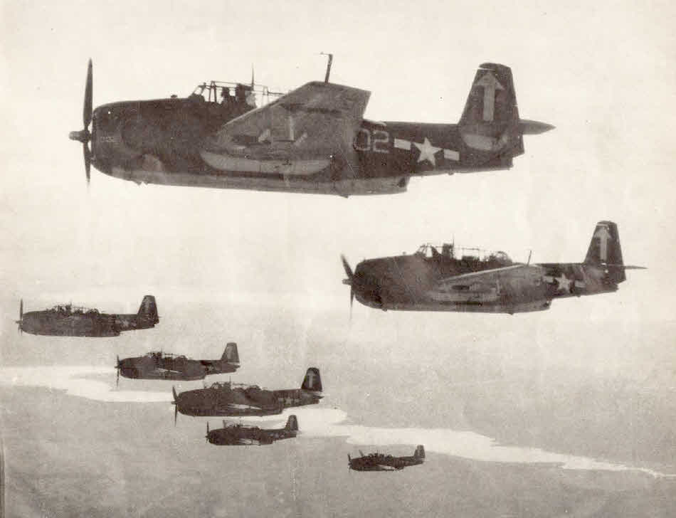 TBM Avengers over Japan 