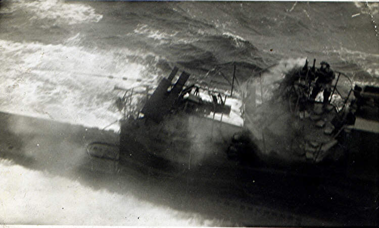 U-288 under attack