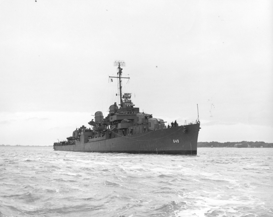 USS Albert W Grant (DD-649), 1945 