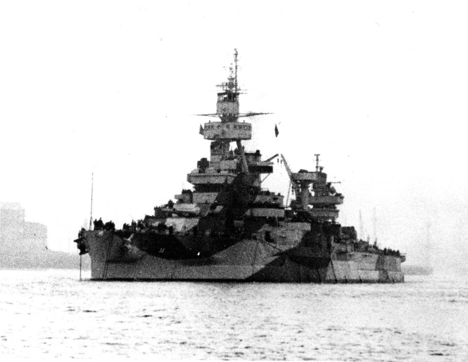 USS Arkansas (BB-33), Boston, 1944 